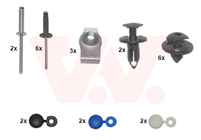 Bumper montageset Van Wezel 1803794