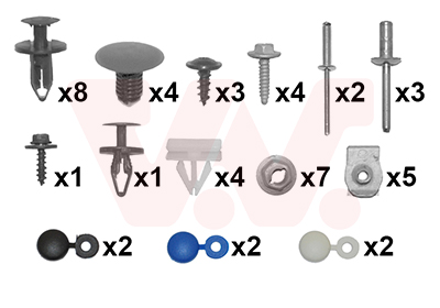 Bumper montageset Van Wezel 1906794