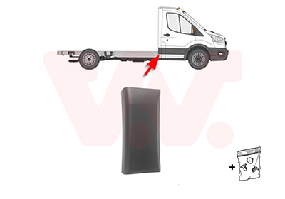 Sier- / beschermingspaneel, zijwand Van Wezel 1991416