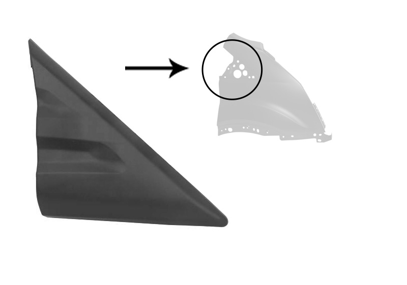 Sier- / beschermingspaneel, spatbord Van Wezel 1991422