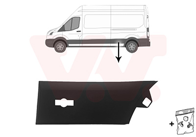 Sier- / beschermingspaneel, zijwand Van Wezel 1992427