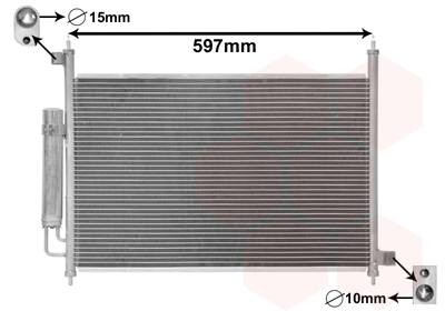 Airco condensor Van Wezel 25015702