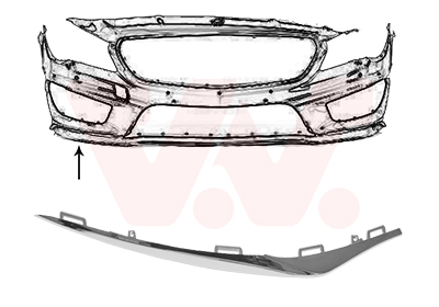 Voorbumper deel Van Wezel 2937582