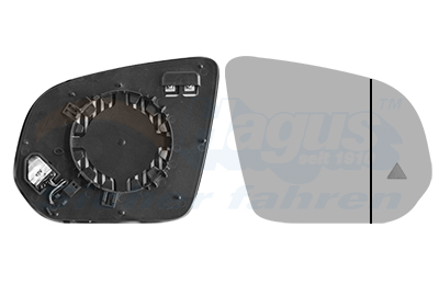 Buitenspiegelglas Van Wezel 2957836