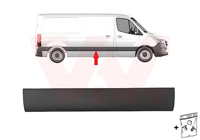 Sier- / beschermingspaneel, zijwand Van Wezel 2973424