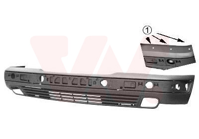 Bumper voor Van Wezel 3028574
