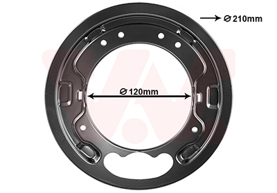 Dekplaat, remschijf Van Wezel 3082373