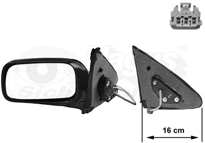 Buitenspiegel links HAGUS Van Wezel 3317815