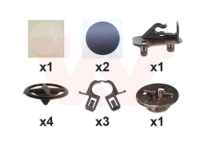 Montageset, motorkap Van Wezel 3336797