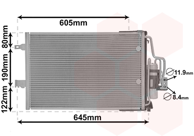 Airco condensor Van Wezel 37005369