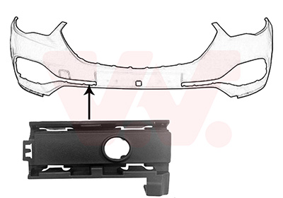 Sier- / beschermingspaneel, bumper Van Wezel 3729584