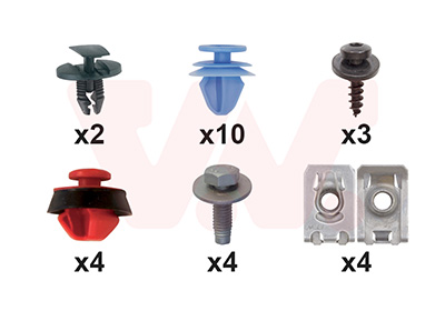 Montageset, achterscherm Van Wezel 3729796