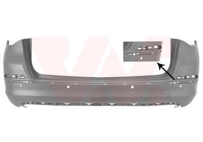 Bumper achter Van Wezel 3753548