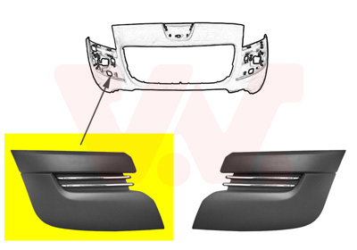 Voorbumper deel Van Wezel 4076582