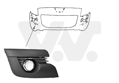 Voorbumper deel Van Wezel 4076584