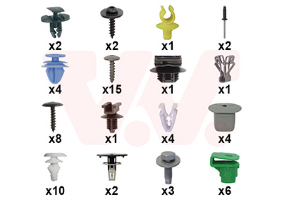 Montageset, bumper Van Wezel 4092794