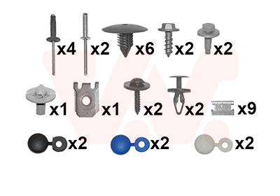 Bumper montageset Van Wezel 4334794