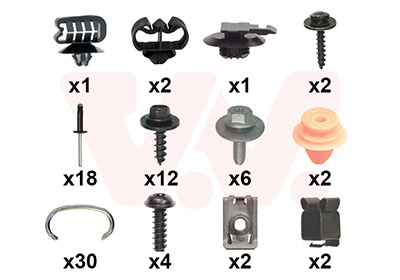 Montageset, bumper Van Wezel 4368794