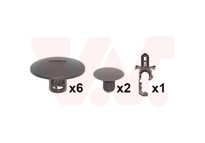 Montageset, motorkap Van Wezel 4380797