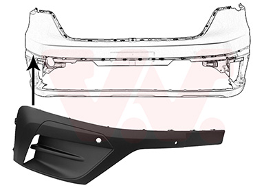 Sier- / beschermingspaneel, bumper Van Wezel 4423584