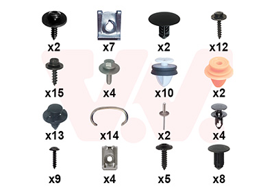 Montageset, bumper Van Wezel 4424794