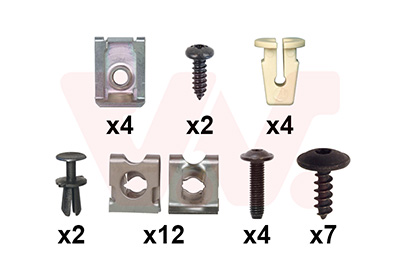 Montageset, bumper Van Wezel 4917794