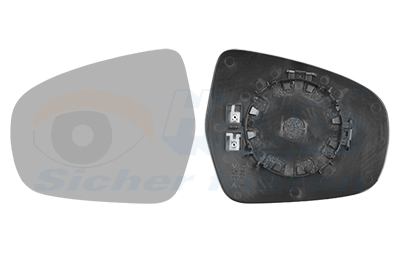 Buitenspiegelglas Van Wezel 5251837