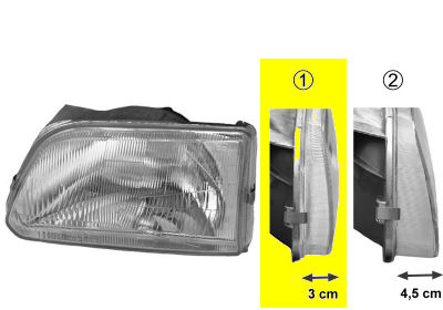 Koplamp Van Wezel 5322941