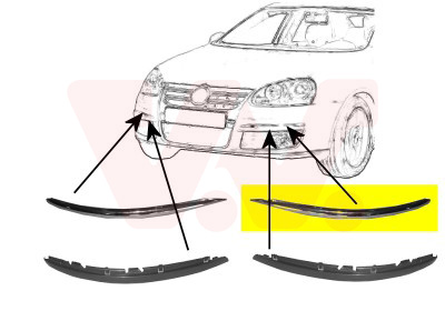 Voorbumper deel Van Wezel 5886483