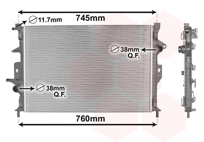 Radiateur Van Wezel 59002187