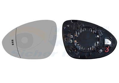 Spiegelglas, buitenspiegel Van Wezel 7415835