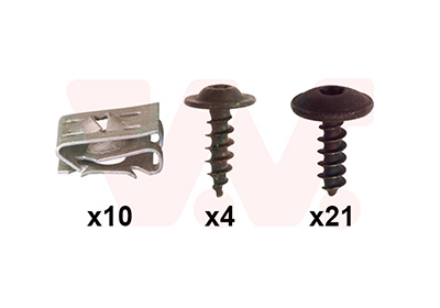 Montageset, bumper Van Wezel 7629794