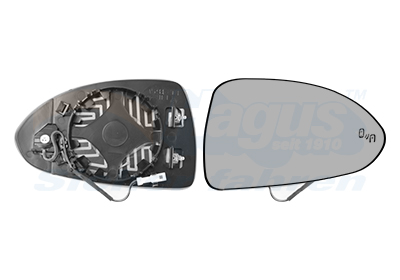 Buitenspiegelglas Van Wezel 3804836