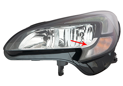 Koplamp links Van Wezel 3804963