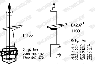 Monroe Schokdemper 11091