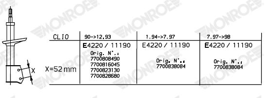 Monroe Schokdemper 11190