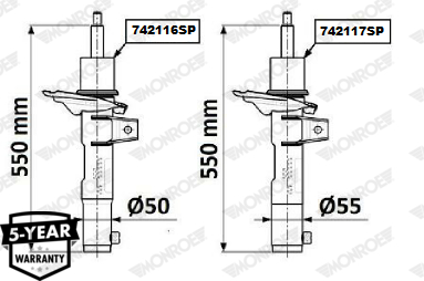 Monroe Schokdemper 742116SP