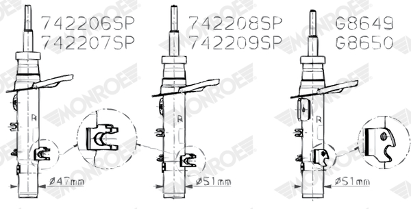 Monroe Schokdemper G8649