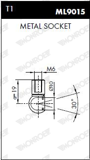 Monroe Gasdemper, Achterruit ML5447