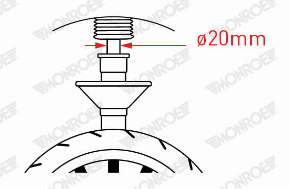 Monroe Schokdemper R7612