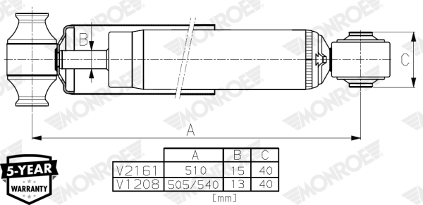 Monroe Schokdemper V1208