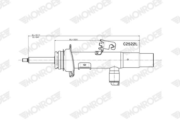 Monroe Schokdemper C2522L