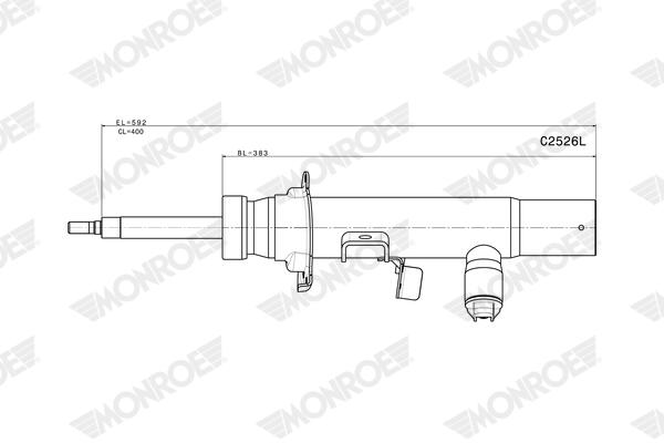 Monroe Schokdemper C2526L