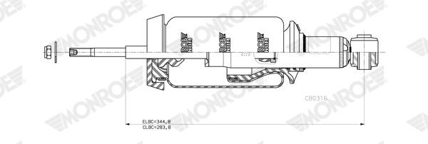 Monroe Demper, cabine-ophanging CB0316