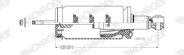 Monroe Demper, cabine-ophanging CB0318