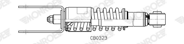 Demper, cabine-ophanging Monroe CB0323