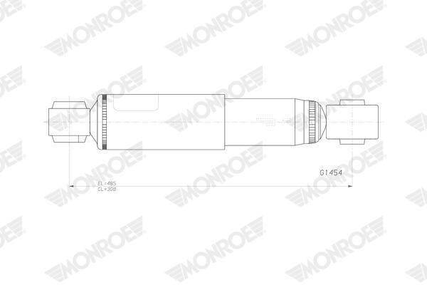 Monroe Schokdemper G1454