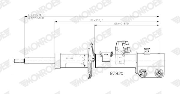 Monroe Schokdemper G7930