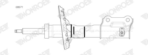 Schokdemper Monroe G8671