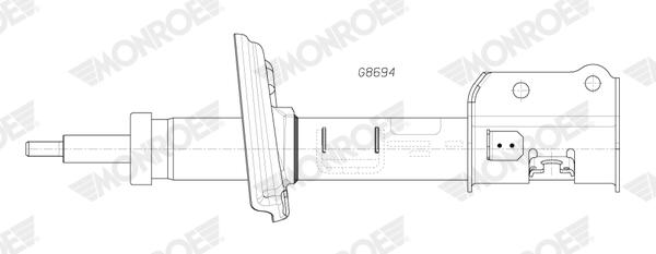 Monroe Schokdemper G8694